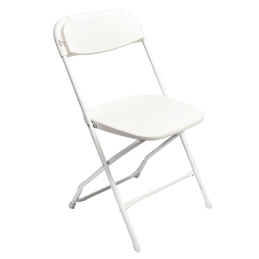 Samsonite Folding White Chair