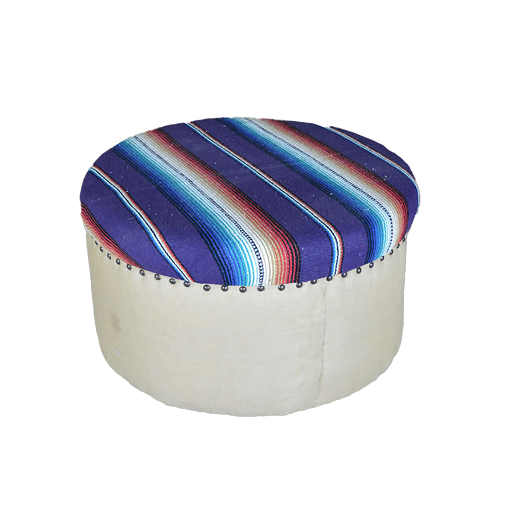 Serape Round Ottoman