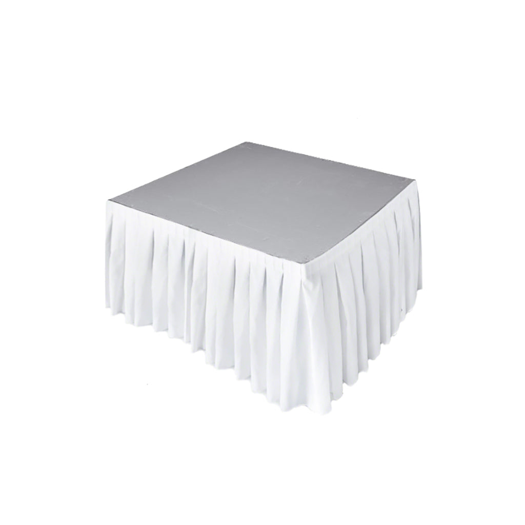 Stage Skirt - White Box Pleat