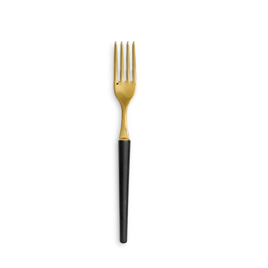 Stiletto Gold Black Matte Flatware Collection