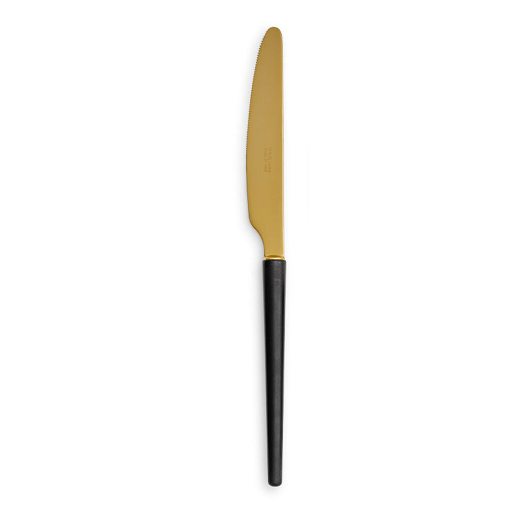 Stiletto Gold Black Matte Flatware Collection