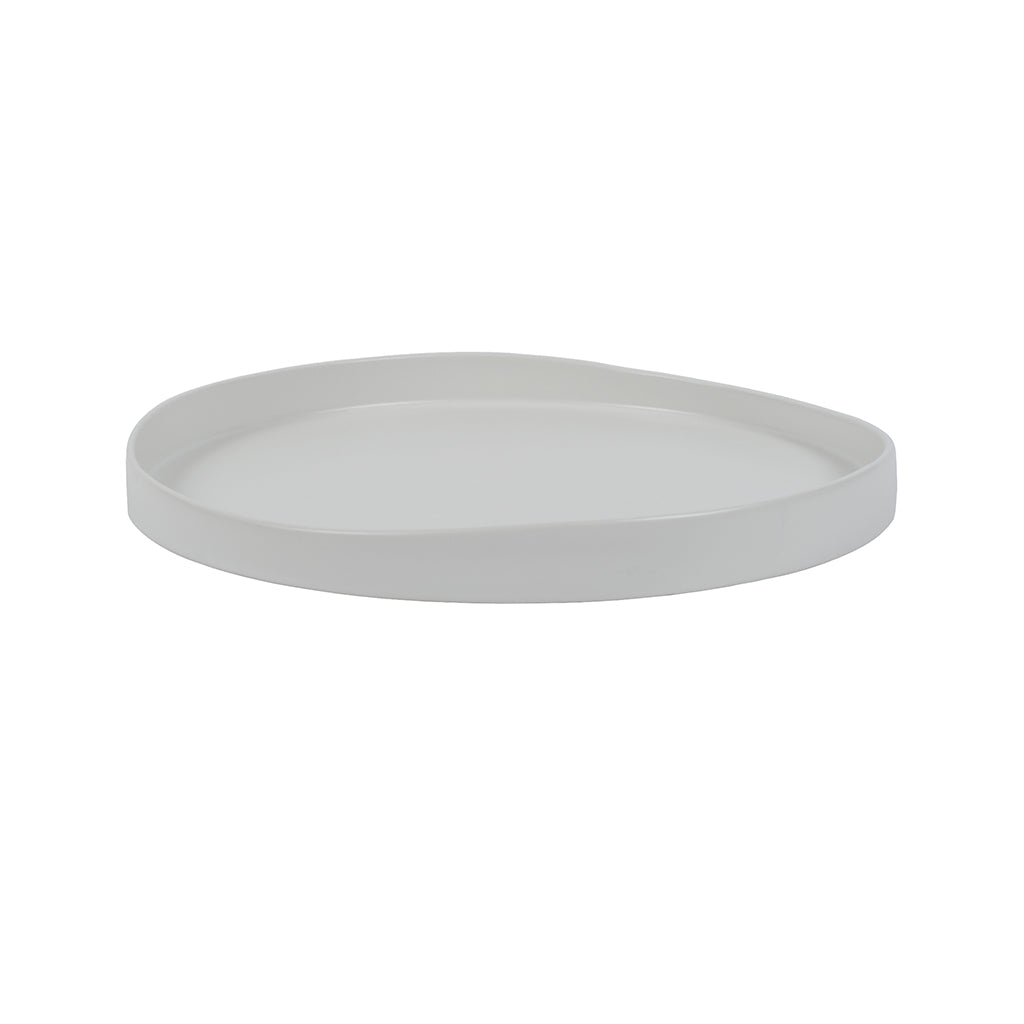 Tray - Lucca Round 12.75" Off-White