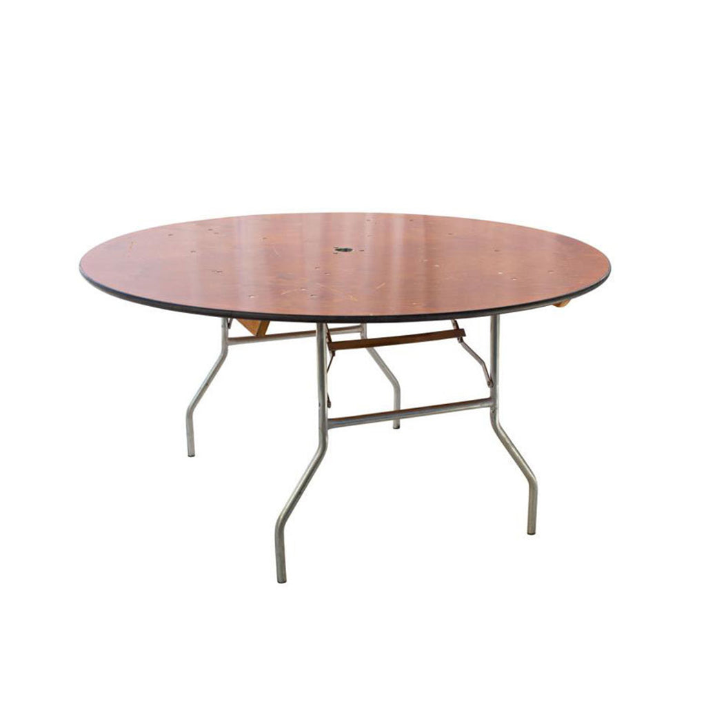 Umbrella Round Folding Table - 60"