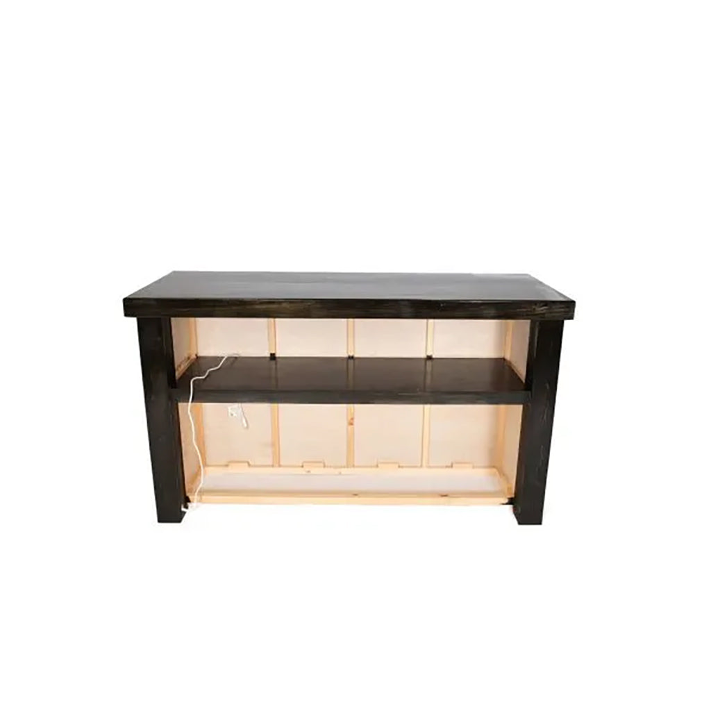 Universal 6' Black Wood Stain Bar