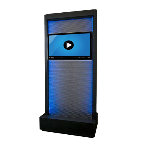 Waterwall with Display Monitor