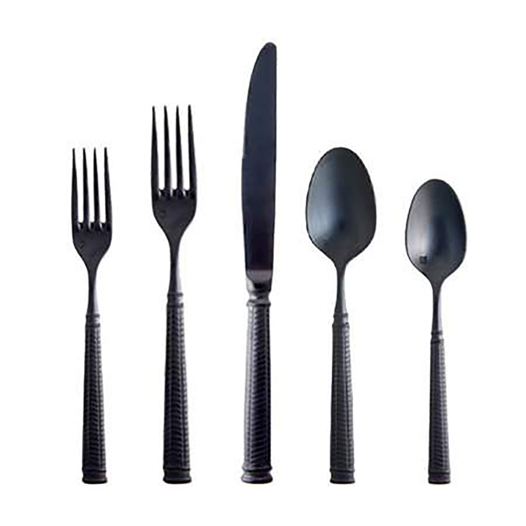 Vivi Brushed Black Flatware