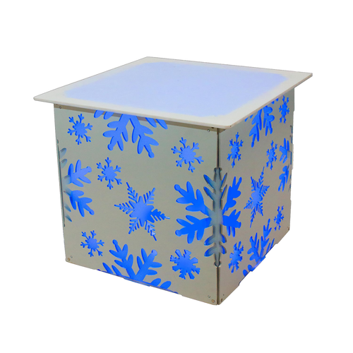 Style Tyles Snowflake End Table